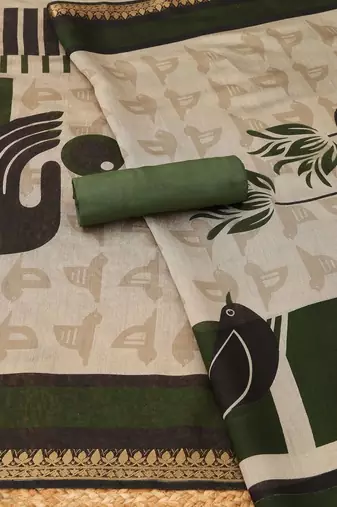 printed unstitched dress material