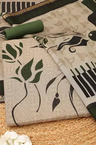 printed unstitched dress material