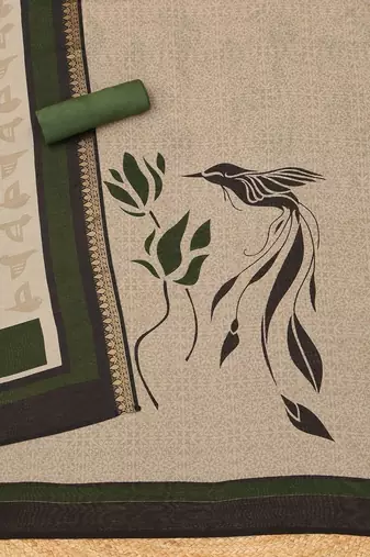 printed unstitched dress material