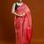 Pink woven design saree with blouse