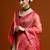 Pink woven design saree with blouse