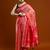 Pink woven design saree with blouse