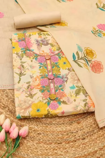 printed unstitched dress material