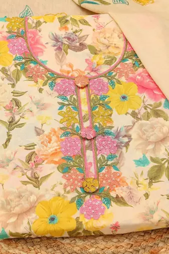 printed unstitched dress material