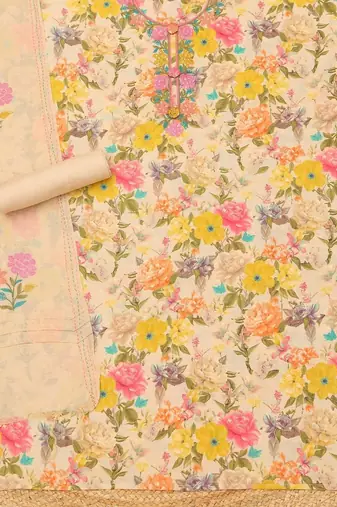 printed unstitched dress material