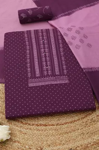printed unstitched dress material
