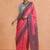 Pink woven design saree with blouse