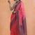 Pink woven design saree with blouse