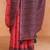 Pink woven design saree with blouse