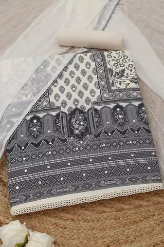 printed  cotton unstitched dress material