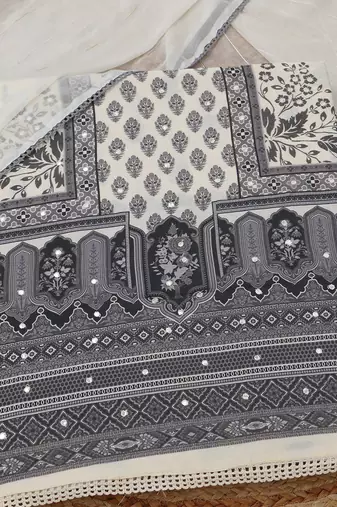 printed  cotton unstitched dress material