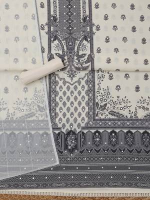 printed  cotton unstitched dress material 4