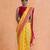 Yellow woven design chanderi sarees with blouse piece