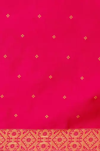 Yellow woven design chanderi sarees with blouse piece