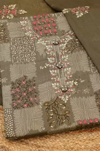 printed unstitched dress material