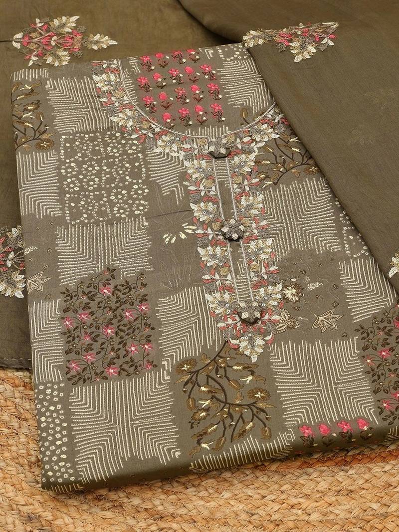 printed unstitched dress material