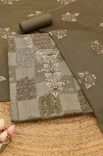 printed unstitched dress material