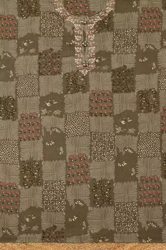 printed unstitched dress material