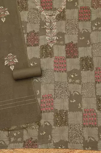 printed unstitched dress material