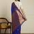 Blue ethnic motifs woven design kanjeevaram saree