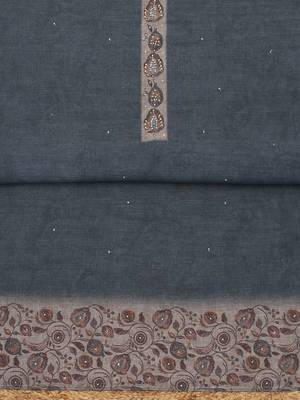 printed linen unstitched dress material 5
