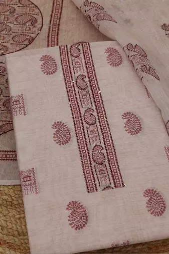 printed unstitched dress material