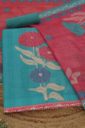 printed unstitched dress material