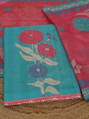 printed unstitched dress material 2