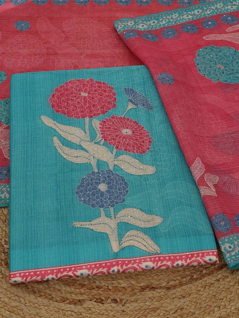 printed unstitched dress material