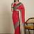 Red ethnic motifs woven design zari kanjeevaram saree