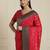 Red ethnic motifs woven design zari kanjeevaram saree
