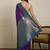 Purple ethnic motifs woven design kanjeevaram saree with blouse