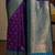 Purple ethnic motifs woven design kanjeevaram saree with blouse