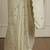 Cream embroidered sequinned georgette saree