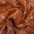 Rust sequinned satin saree