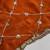 Rust sequinned satin saree