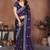 Violet violet frendy chiffon embroidery saree