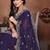 Violet violet frendy chiffon embroidery saree