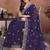 Violet violet frendy chiffon embroidery saree