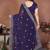 Violet violet frendy chiffon embroidery saree