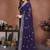 Violet violet frendy chiffon embroidery saree
