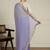 Lavender embellished border saree with unstitched blouse