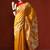 Yellow woven design chanderi sarees with blouse piece