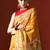 Yellow woven design chanderi sarees with blouse piece