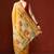 Yellow woven design chanderi sarees with blouse piece
