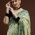 Green woven design chanderi sarees with blouse piece