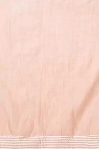 Peach woven design chanderi sarees with blouse piece