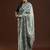 Grey woven design chanderi sarees with blouse piece