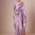 Lavender woven designed festive wear saree with blouse