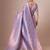 Lavender woven designed festive wear saree with blouse